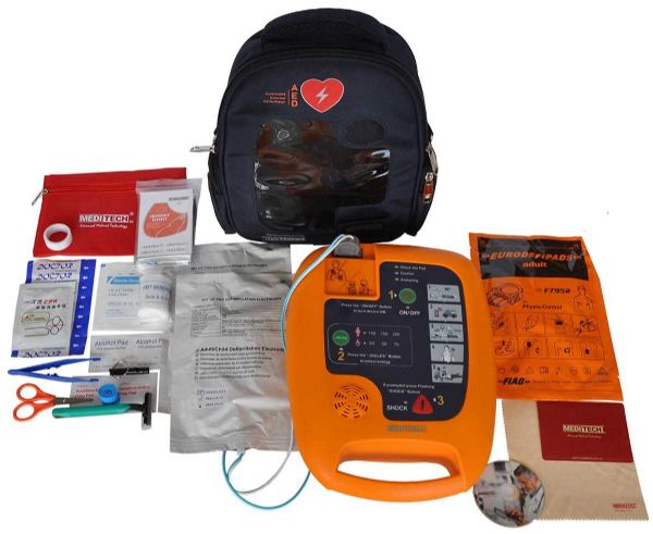 DEFIBRILÁTOR AED MEDITECH Defi5S včetně AMBU balíčku DEFIBRILÁTOR AED MEDITECH Defi5S včetně AMBU balíčku