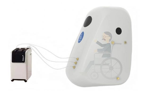 KYSLÍKOVÁ KOMORA RW01 (pro vozíčkáře) - tlak 1,3 ATA KYSLÍKOVÁ KOMORA RW01 (pro vozíčkáře) - tlak 1,3 ATA